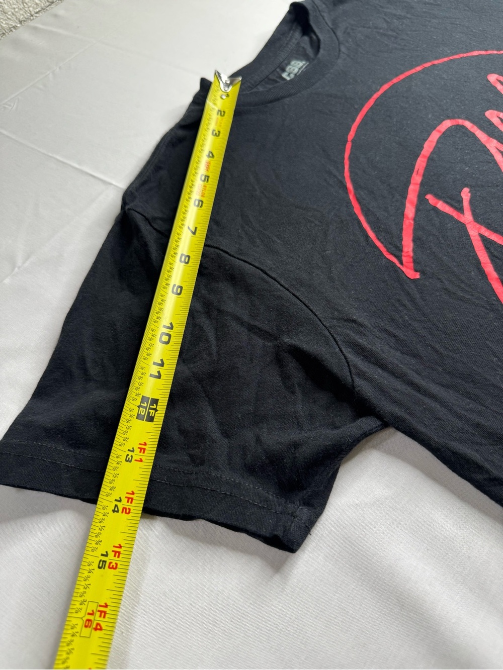 SD Collection Black Tee with Red Script Logo - Picture 3 of 8